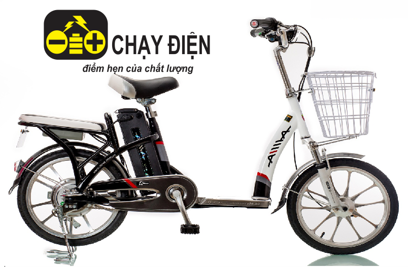 xe đạp điện aima ed 210 màu đen